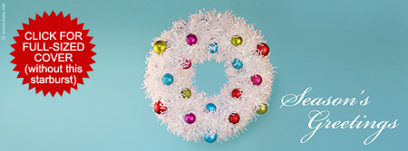 Season's Greetings Bright Wreath Facebook Cover