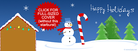 Snowman and Gingerbread House Facebook Cover