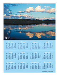 2013 Printable Calendar