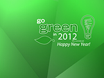 Go Green in 2012 Wallpaper