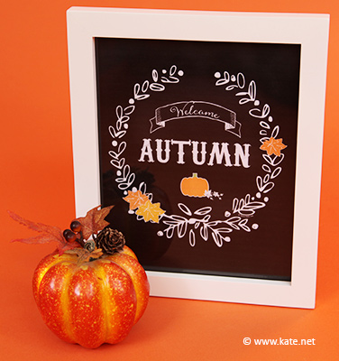 Autumn Chalkboard Printable 2015C