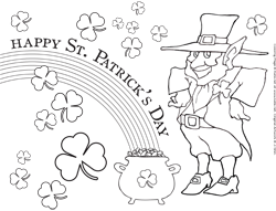 Leprechaun Coloring Page