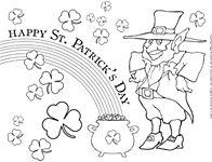 Printable St. Patrick's Day Coloring Page