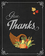 Printable Thanksgiving Sign